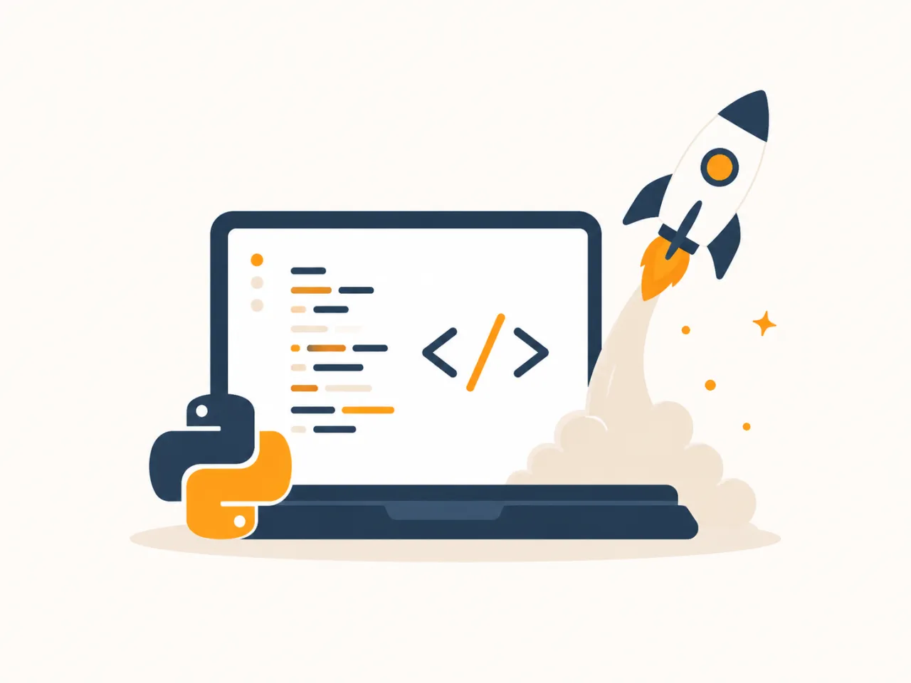 Students learning Python programming